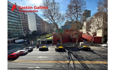 Venta 1 ambiente d 43 m2 al frente con balcón aterrazado vista  a la Biblioteca Nacional