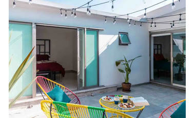 RENTA PENT HOUSE ESTILO MEXICANO, SÚPER CÉNTRICO, SAN MIGUEL CHAPULTEPEC SECC II