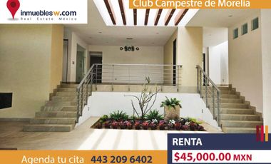 CASA EN RENTA EN CLUB CAMPESTRE DE MORELIA