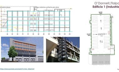 Bodega Industrial  Tlalpan - 10,609m2  en 4 Niveles