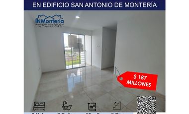 SE VENDE APARTAMENTO EN EDIFICIO SAN ANTONIO DE MONTERIA