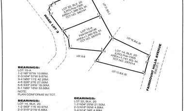 Vacant Lot for Sale in Antipolo - Fairmount Hills Subd - Residential Lot Facing