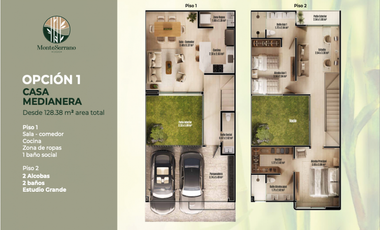 MonteSerrano Casas en Conjunto Cerrado en El Tigre. Cerritos. Pereira - Colombia.