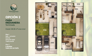 MonteSerrano Casas en Conjunto Cerrado en El Tigre. Cerritos. Pereira - Colombia.