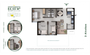 Majestuoso Conjunto Residencial. Proyecto de apartamentos en Cerritos. Pereira - Colombia.