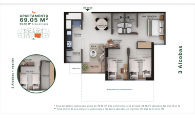 Majestuoso Conjunto Residencial. Proyecto de apartamentos en Cerritos. Pereira - Colombia.