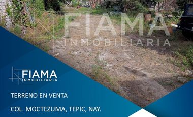 TERRENO IDEAL PARA INVERSIONISTAS O DESARROLLADORES EN COL. MOCTEZUMA, TEPIC.(G)