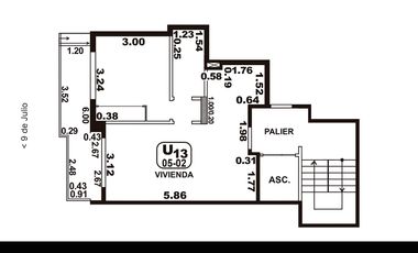 Departamento de 1 dormitorio con radiadores a metros de Bv. Oroño