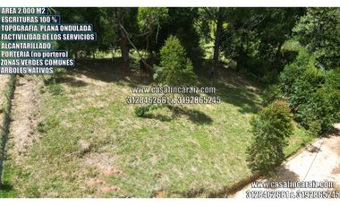 LOTE EN MARINILLA CON ESCRITURAS 100% EN CONDOMINIO 245MILLONES