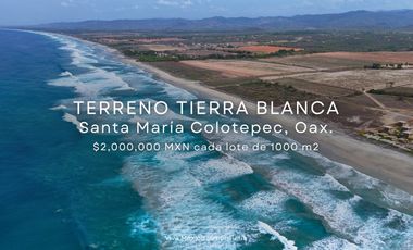 En venta Terreno en  Playa Tierra Blanca, Puerto Escondido, Oaxaca