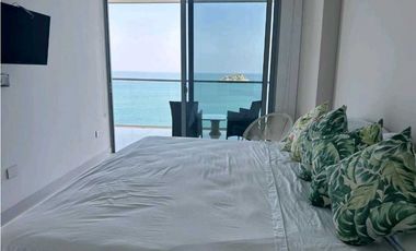 APARTAMENTO AMOBLADO, 3 ALCOBAS, FRENTE AL MAR, GAIRA, SANTA MARTA