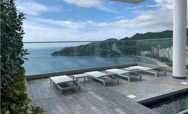 APARTAMENTO AMOBLADO, 3 ALCOBAS, FRENTE AL MAR, GAIRA, SANTA MARTA