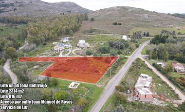 LOTE CON PLANO APROBADO HOSTERIA ZONA GOLF TANDIL