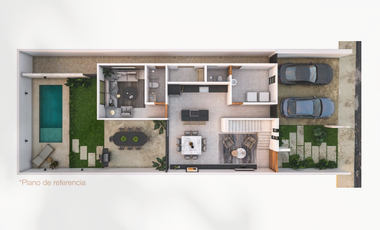 Casa en venta Casa Seis Temozón Norte