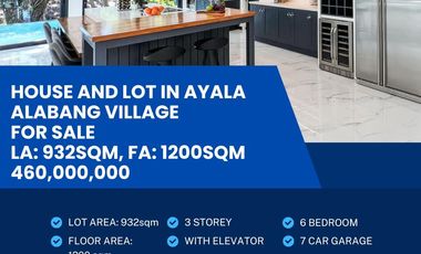 Ayala Alabang Village 6Bedroom House and Lot For Sale Madrigal Ave