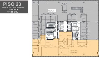 Renta Oficina lujo 734 m2 acondicionada - Reforma Juárez Cuauhtemoc