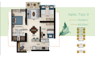 Apartamento en cesión de derechos proyecto Country Wood Floridablanca