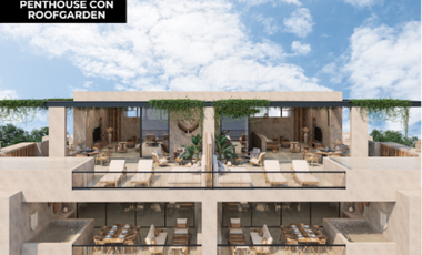 PH con roof garden frente a Playa Sisal Yucatán (MACM)