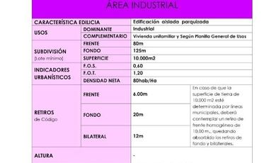 Terreno industrial en venta en Talar, Tigre - Parque Industrial Tigre