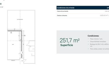 Panamericana Norte - Lampa/La Montaña - Los Boldos - Bodega - Arriendo