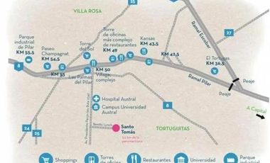 Oportunidad! Lote perimetral en barrio Santo Tomas. Pilar.