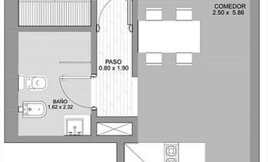 Venta departamento de 1 dormitorio con balcón en el barrio Echesortu
