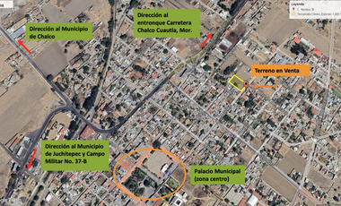 Terreno en venta en Temamatla Centro, Estado de México