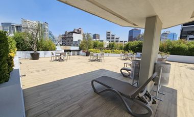 Estético y acogedor loft con balcón, muy cerca de Palmas y Polanco