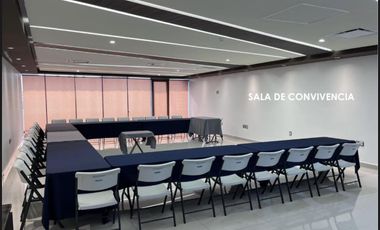 TORRE AMERICAS, Oficina en RENTA de 320m2 en piso 19, amublada y climatizada