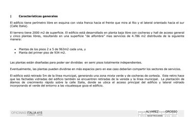 OFICINAS 960 m2 PLANTA LIBRE   OLIVOS 18 cocheras