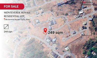 249sqm Residential Lot at Monteverde Royale, Taytay, Rizal