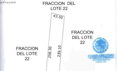 TERRENO EN VENTA CONGREGACION JUANA MOZA TUXPAN VERACRUZ