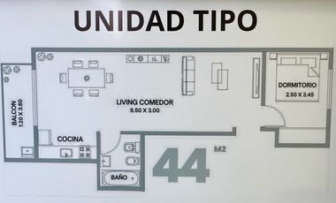 Departamento en Venta 2 ambientes a estrenar apto profesional