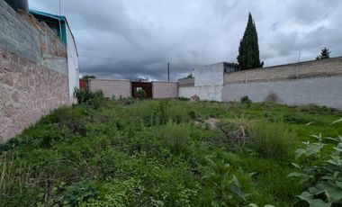 Terreno Habitacional en venta con amplio frente y 2 bardas en La Soledad, Aculco