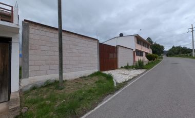 Terreno Habitacional en venta con amplio frente y 2 bardas en La Soledad, Aculco