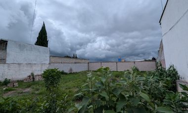 Terreno Habitacional en venta con amplio frente y 2 bardas en La Soledad, Aculco