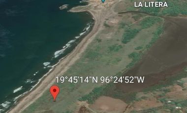 Hectárea en venta en Veracruz. Playa Boca Andrea, Palma Sola. Ver