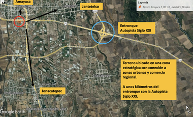 Terreno en venta en Amayuca Jantetelco Morelos