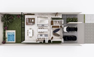 Casa en venta en Mérida, Solea, Margaritas Cholul (Halia Plus)