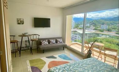 Acogedor Apartaestudio en edificio Eira - cerca la playa los cocos