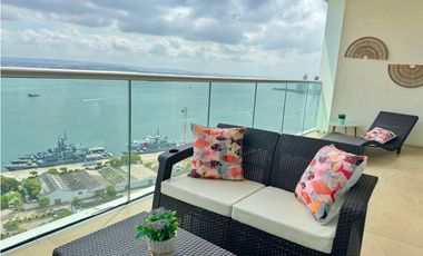 Venta Apartamento Cartagena, Bocagrande vista Bahia