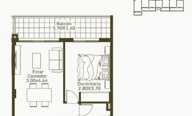 Venta, Departamento, 2 Ambientes, Balcón, Moron
