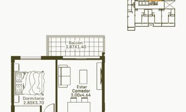 Venta, Departamento, 2 Ambientes, Balcón, Moron