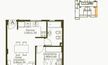 Venta, Departamento, 2 Ambientes, Balcón, Moron