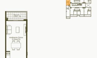 Venta, Departamento, 2 Ambientes, Balcón, Moron