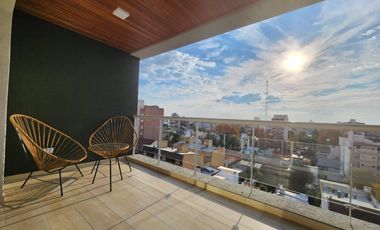 Departamento 3 ambientes con parrilla propia AMOBLADO