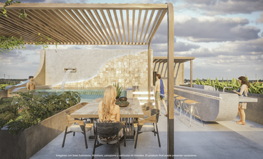 Departamento en Playa Yucatán con Rooftop y Club de Playa