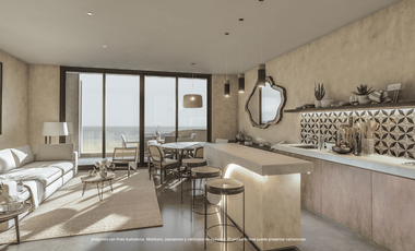 Departamento en Playa Yucatán con Rooftop y Club de Playa