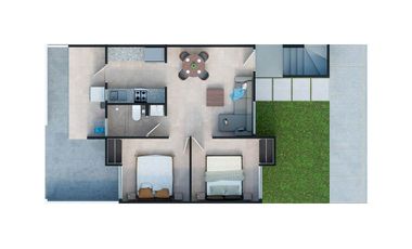 DEPARTAMENTO 2 RECAMARAS, OJO DE AGUA