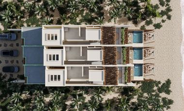 VENTA DE 3 VILLAS EN PRIMERA FILA EN CHELEM, YUCATÁN